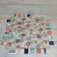 Mint & Coral Floral Taglet