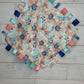 Mint & Coral Floral Taglet