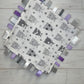 Monochrome Bear & Purple Taglet