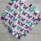 Purple and Blue Butterflies Taglet