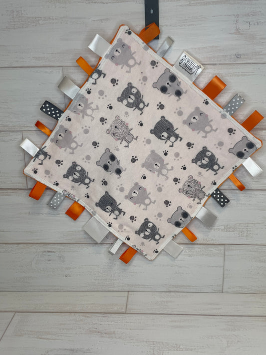 Monochrome Bear & Orange Taglet