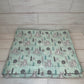 Mint Woodlands Minky Blanket 37" x 45"