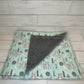 Mint Woodlands Minky Blanket 37" x 45"