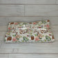 Floral Rabbits Minky Blanket 32" x 40"