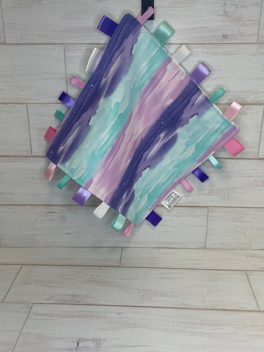 Purple, Pink and Blue Tie-die Taglet