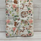 Floral Rabbits Minky Blanket 32" x 40"