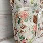 Floral Rabbits Minky Blanket 32" x 40"