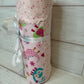 Dinosaurs on Pink with Stars Swaddle Blanket
