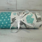 Giraffes & Elephants with Dots Swaddle Blanket