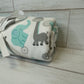 Giraffes & Elephants with Dots Swaddle Blanket